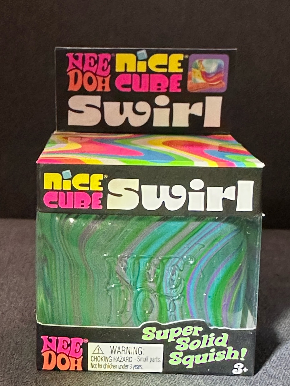 NeeDoh Nice Cube Swirl (Original) Green - NWT
